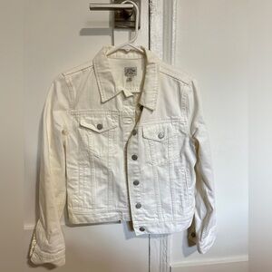 White J Crew Denim jacket